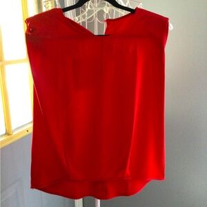 Dealmore red sleeveless blouse shirt new size small
